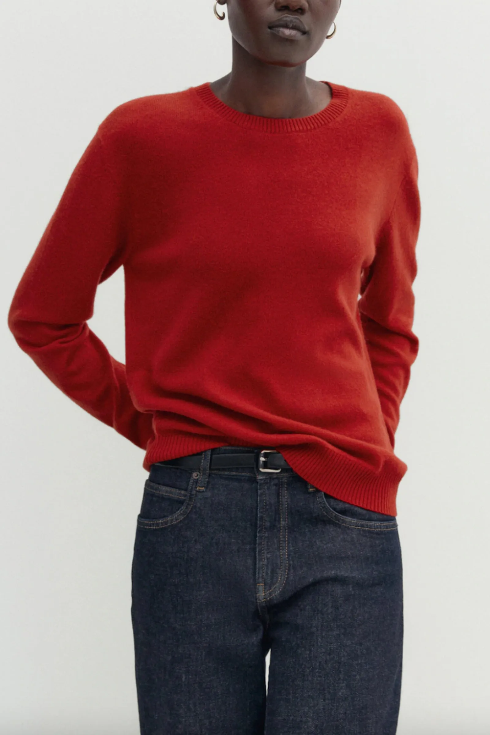 100% Cashmere Crew-neck Sweater