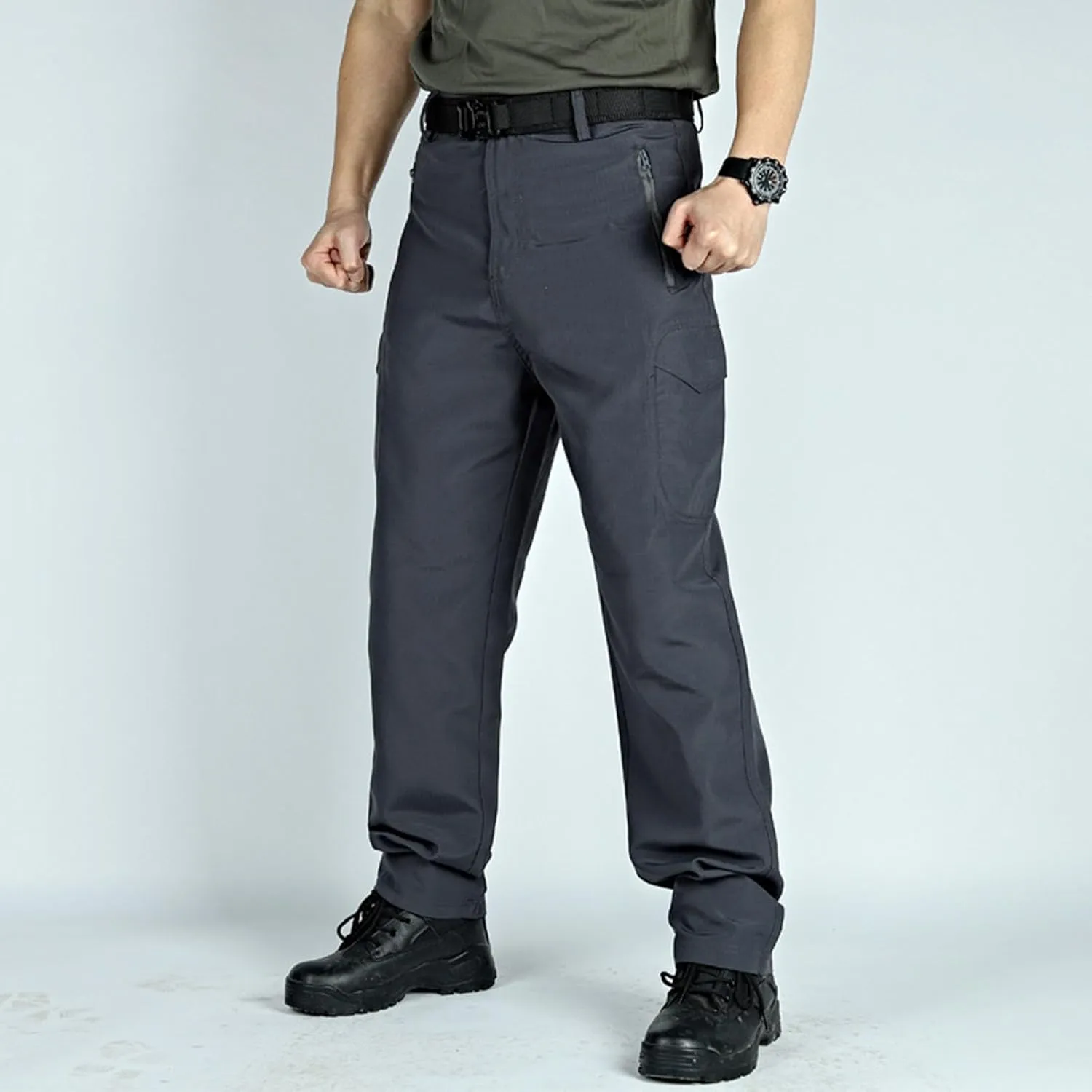 2025 Men's Casual Pants Slim Fit Elastic Loose Quick Dry Sports Pants