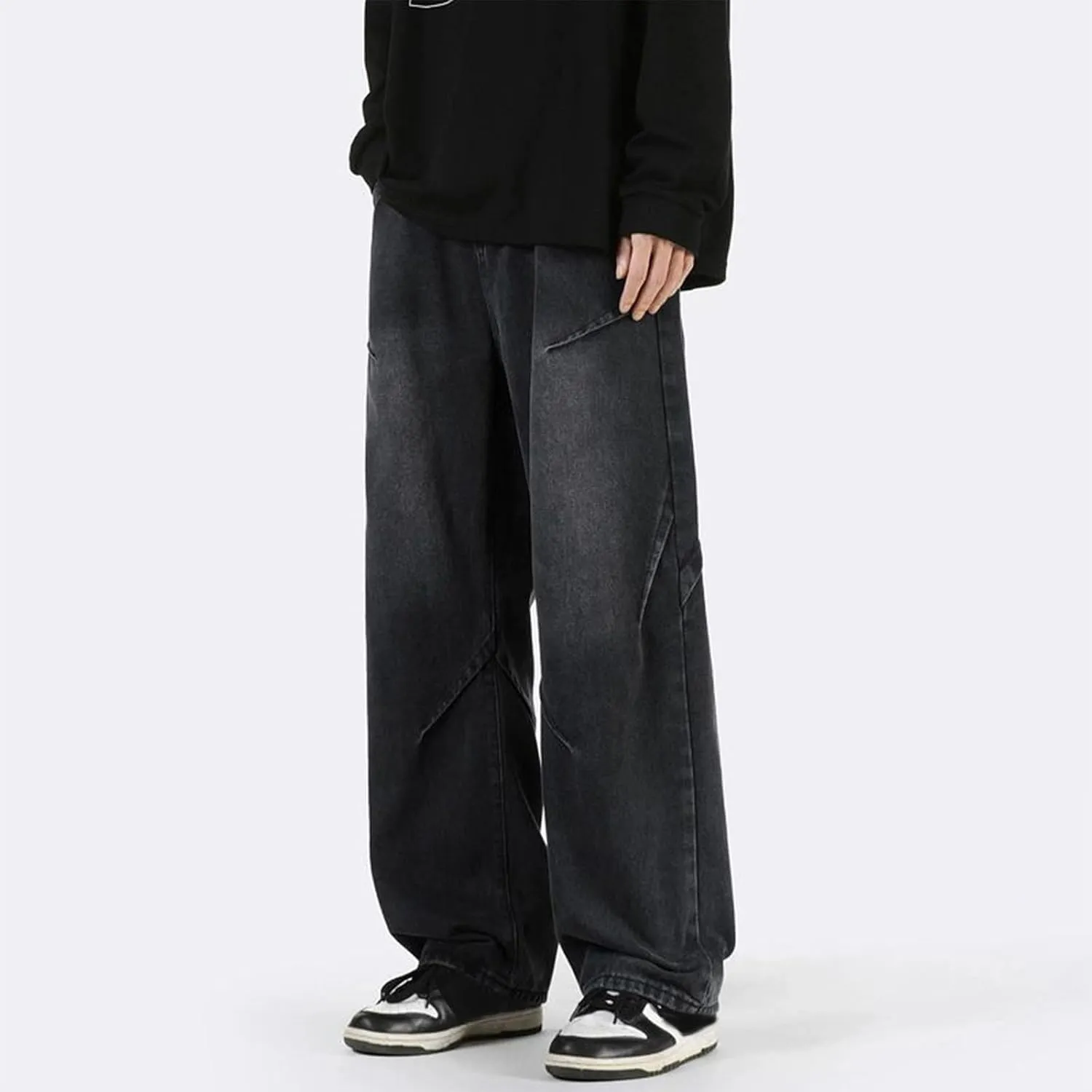2025 Men's Summer Thin Straight Leg Denim Loose Cargo Pants