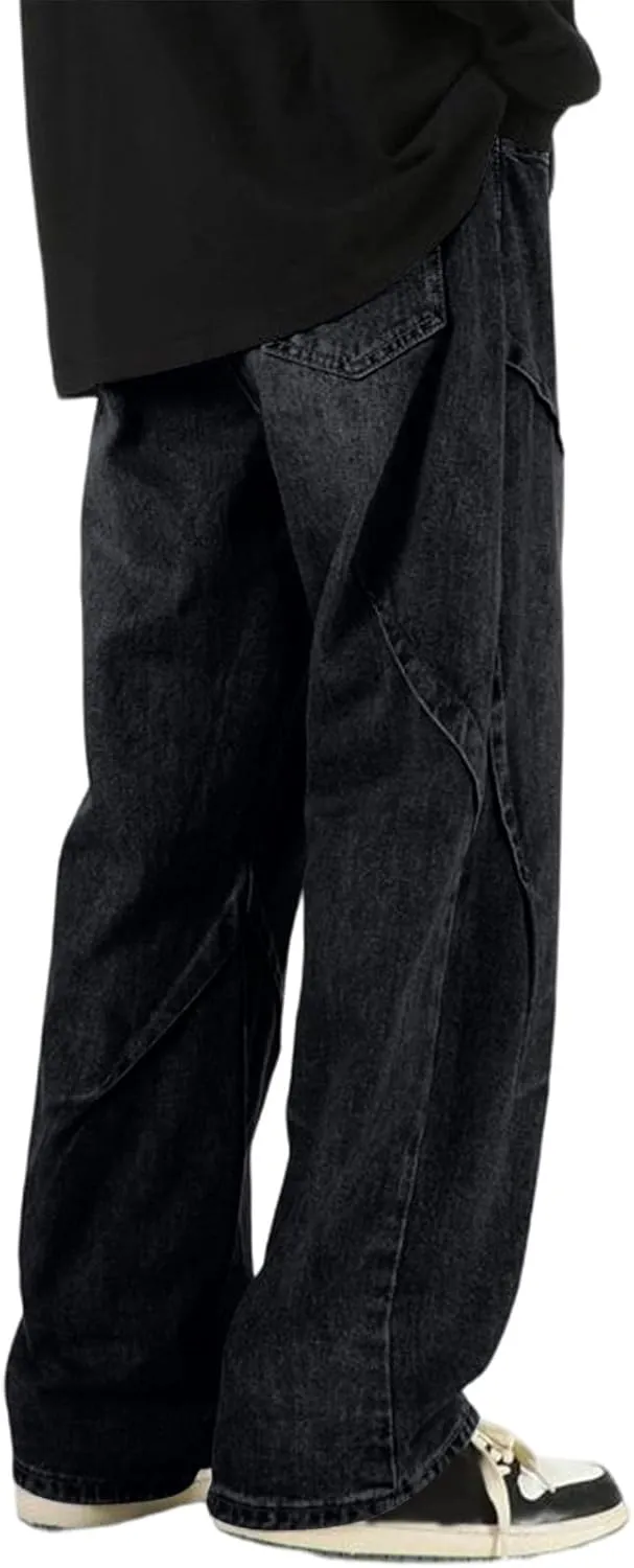 2025 Men's Summer Thin Straight Leg Denim Loose Cargo Pants