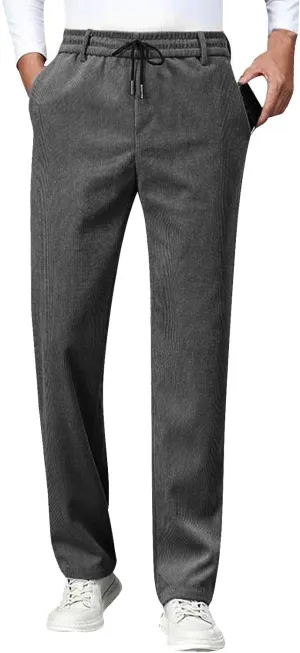 2025 Mens Work Casual Solid Color Slim Pocket Pants Solid Color Pants