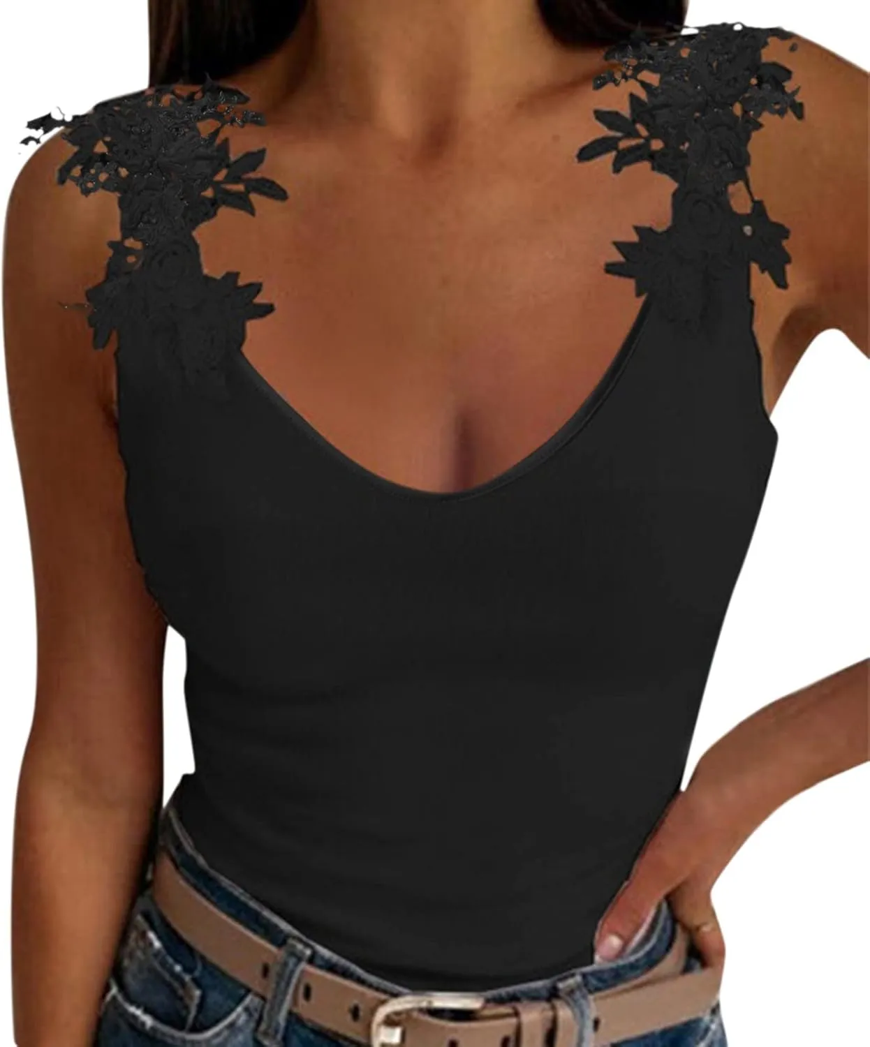 2025 Summer Camisole for Women V Neck Sleeveless Halter Vest Boho Tops Sexy Casual Backless Beach Blouse Top