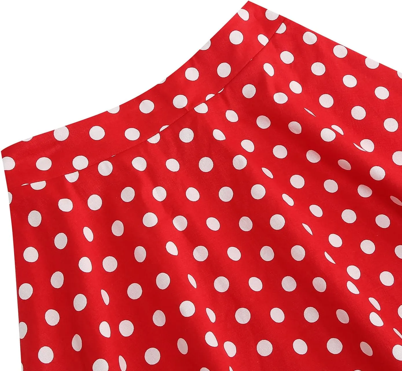 50s Skirts for Kids Polka Dot Swing Skirt Girls Stretch Waist Skater Skirts Vintage A-line Flare Skirts