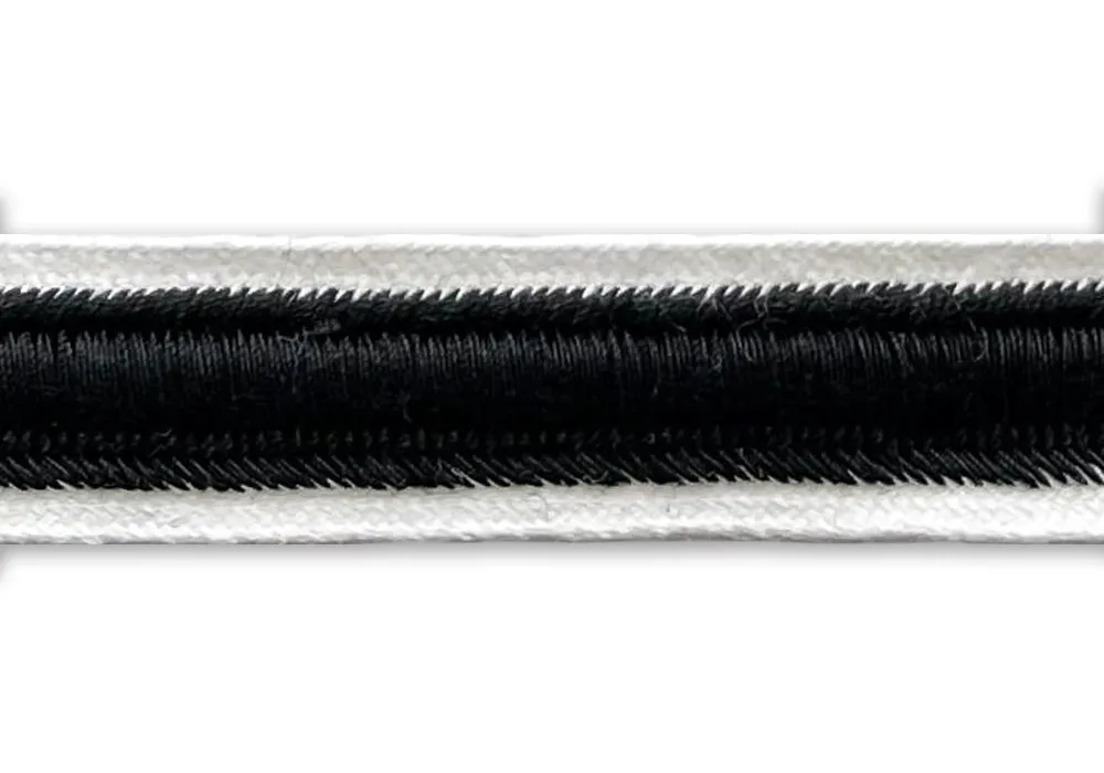 5/8" Ink & Clouds Double Edged Piping Trim (Made in France)