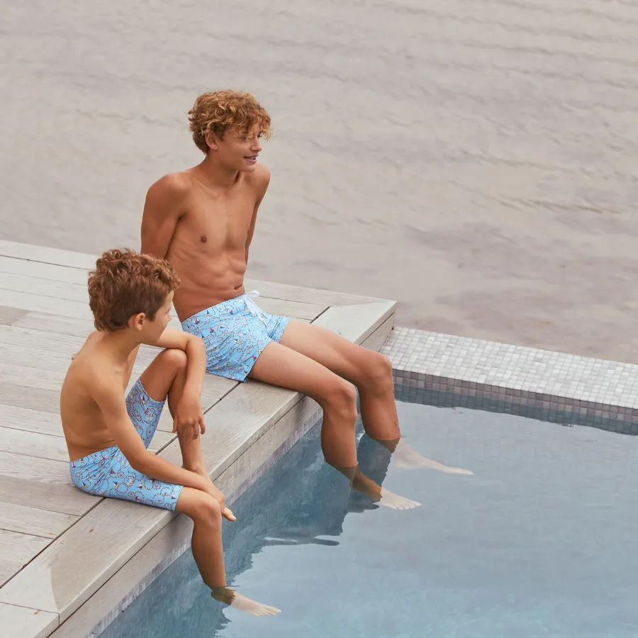 Aqua Blu Pre-Teens Lycra Swim Shorts AB2452BO - Bowline