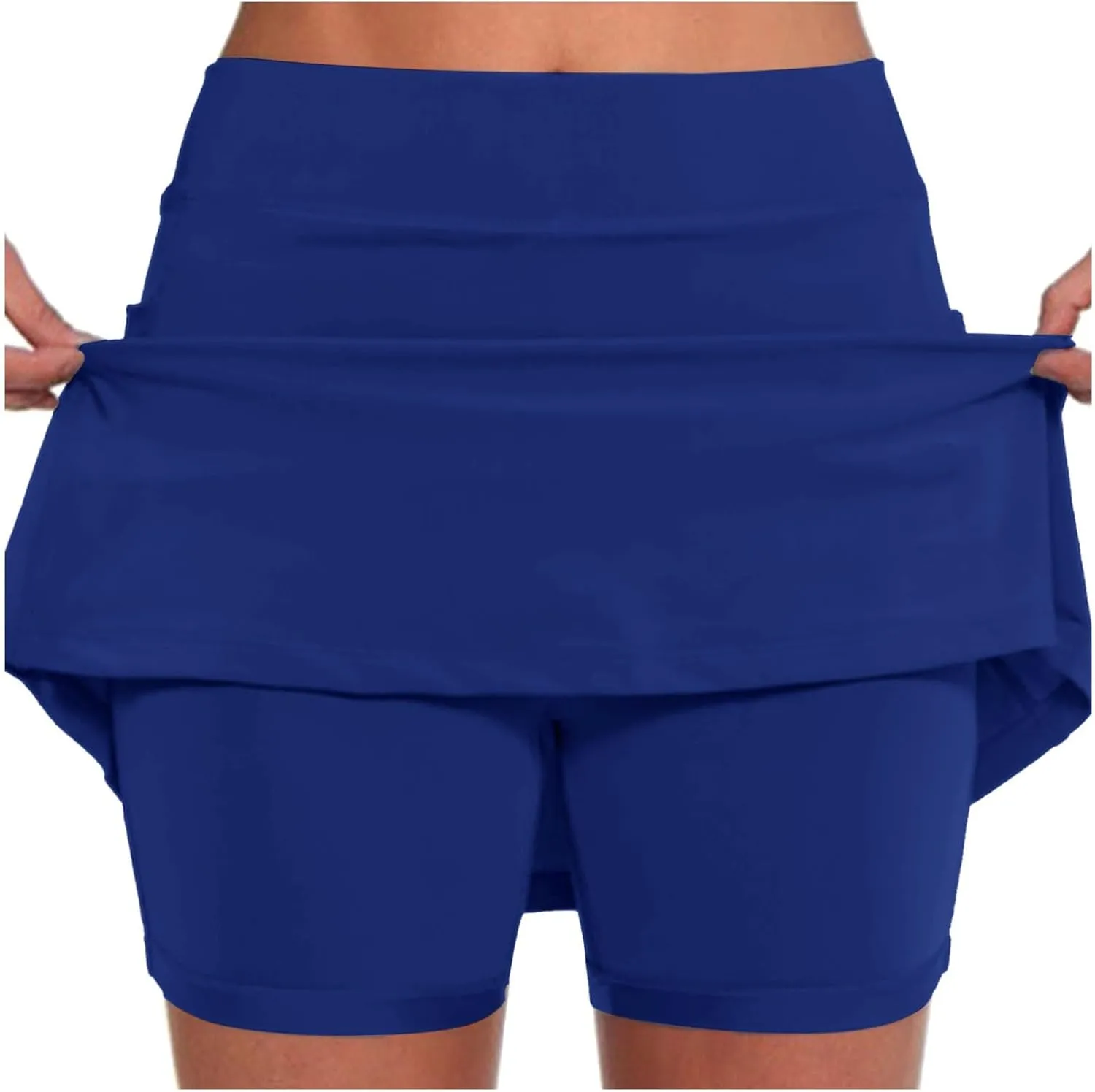 Athletic Skorts for Women with Pockets Tummy Control High Waist Yoga Shorts Casual Tennis Mini Short Skirts
