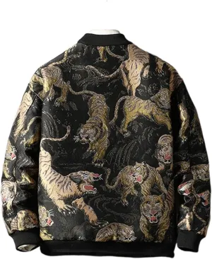 Autumn Chinese Style Jacket - Embroidered Jacket for Young Men's Baseball Jacket
