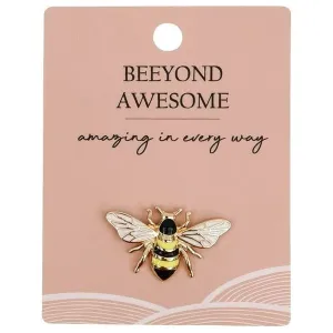 Bee Memento Pin Yellow 2cm