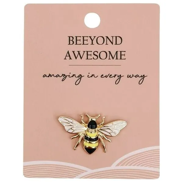 Bee Memento Pin Yellow 2cm