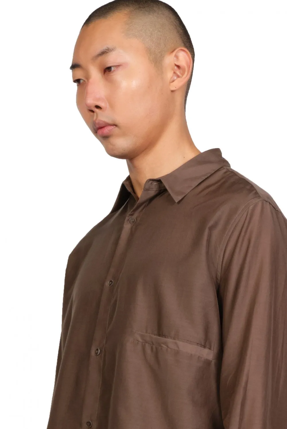 Brown Double Layered Shirt
