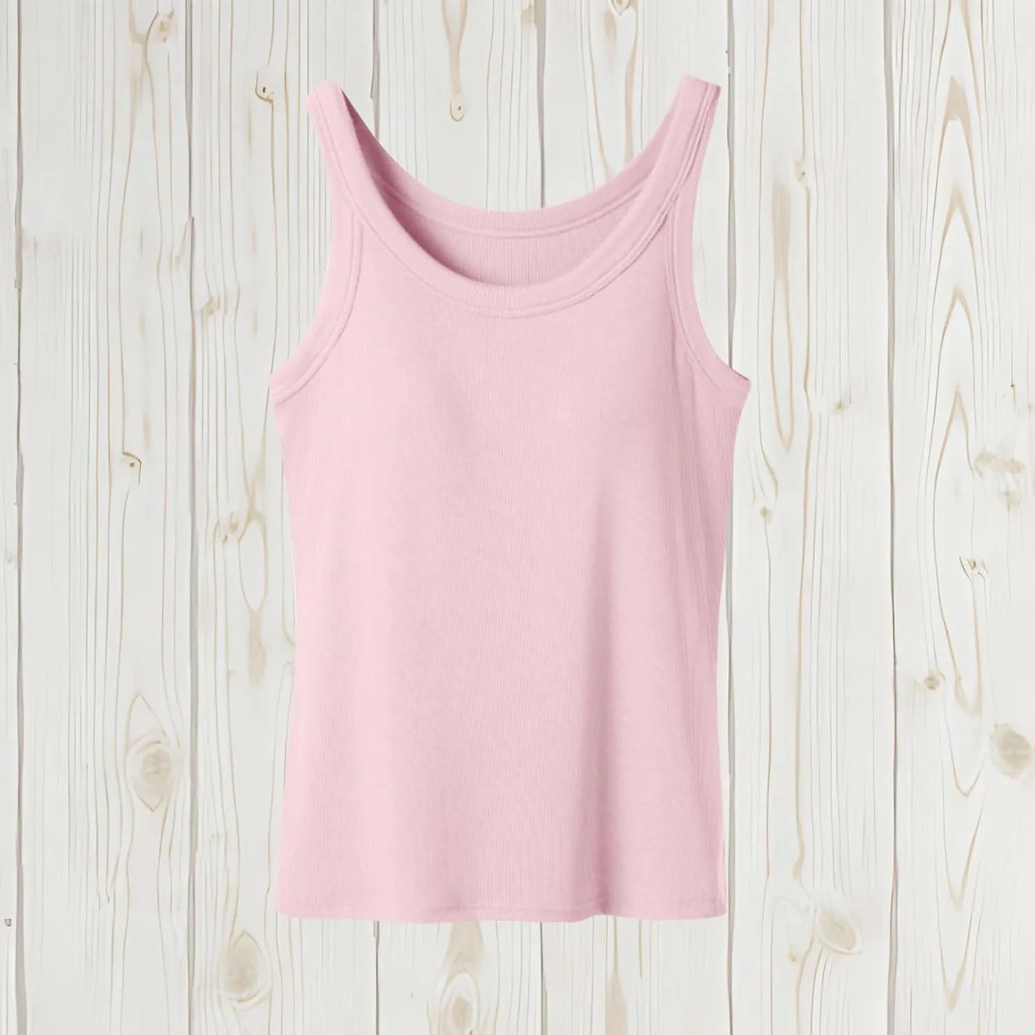 Built in Bra Tank Tops for Women Summer Casual Sleeveless Strap Camisole Plus Size Cotton Padded Workout Tops