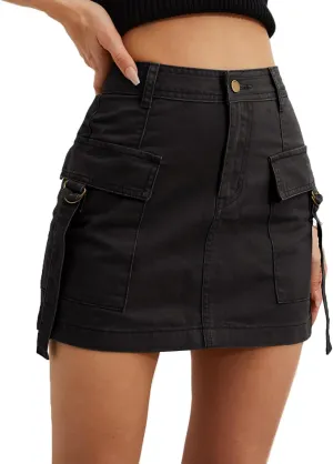 Cargo Skirt Jean Skirt Mini Skirt y2k Jean Skirt for Women Skirt Mini Skirt Casual Low Denim Skirt