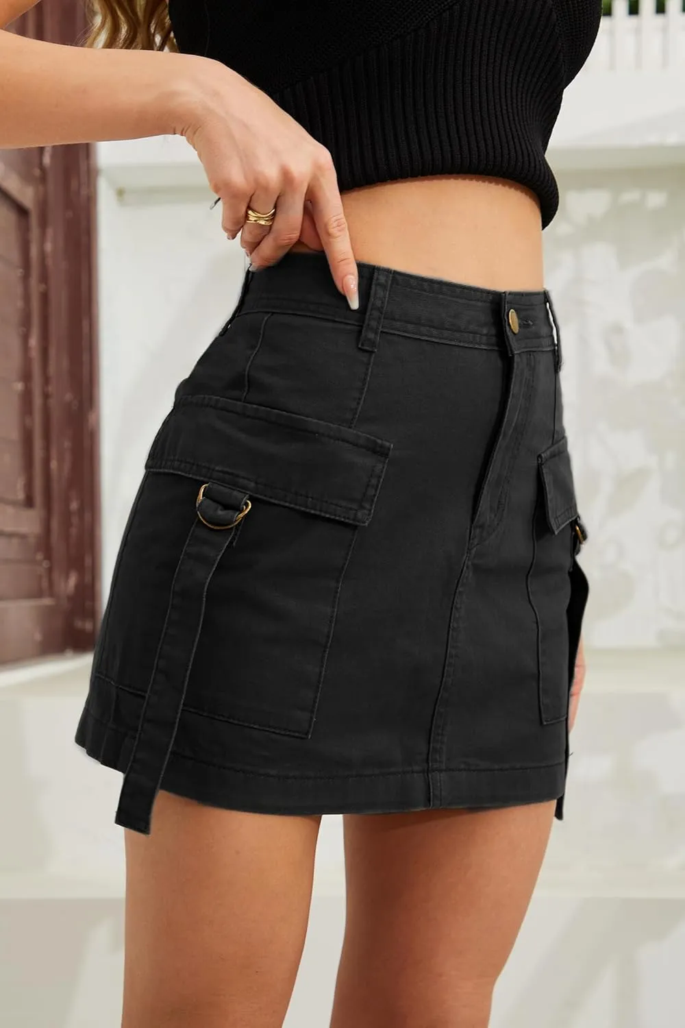 Cargo Skirt Jean Skirt Mini Skirt y2k Jean Skirt for Women Skirt Mini Skirt Casual Low Denim Skirt