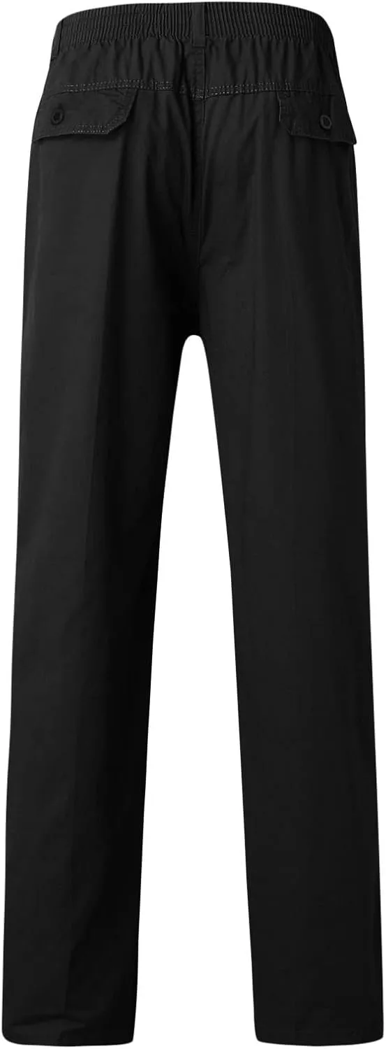 Cargo Sweatpants for Men Big and Tall Cargo Track Pants Men Loose Fit Men's Lightweight Ripstop Tactical Cargo Pants