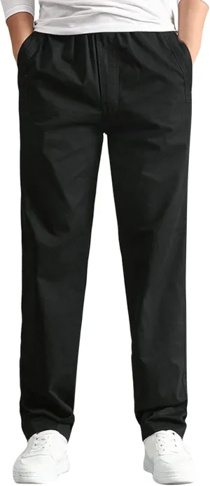 Cargo Sweatpants for Men Big and Tall Cargo Track Pants Men Loose Fit Men's Lightweight Ripstop Tactical Cargo Pants