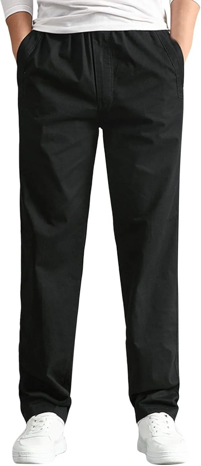 Cargo Sweatpants for Men Big and Tall Cargo Track Pants Men Loose Fit Men's Lightweight Ripstop Tactical Cargo Pants