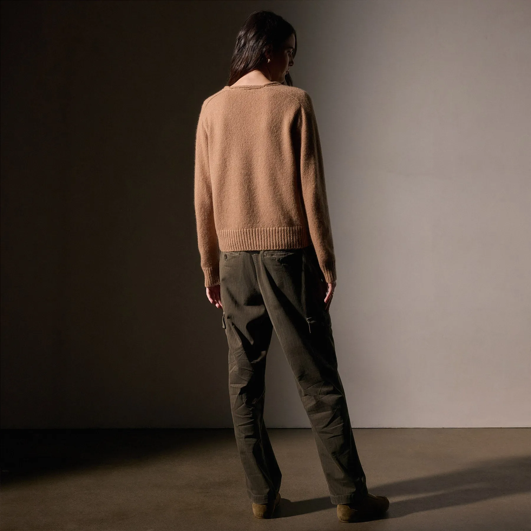 Cashmere Soft V Sweater - Camel