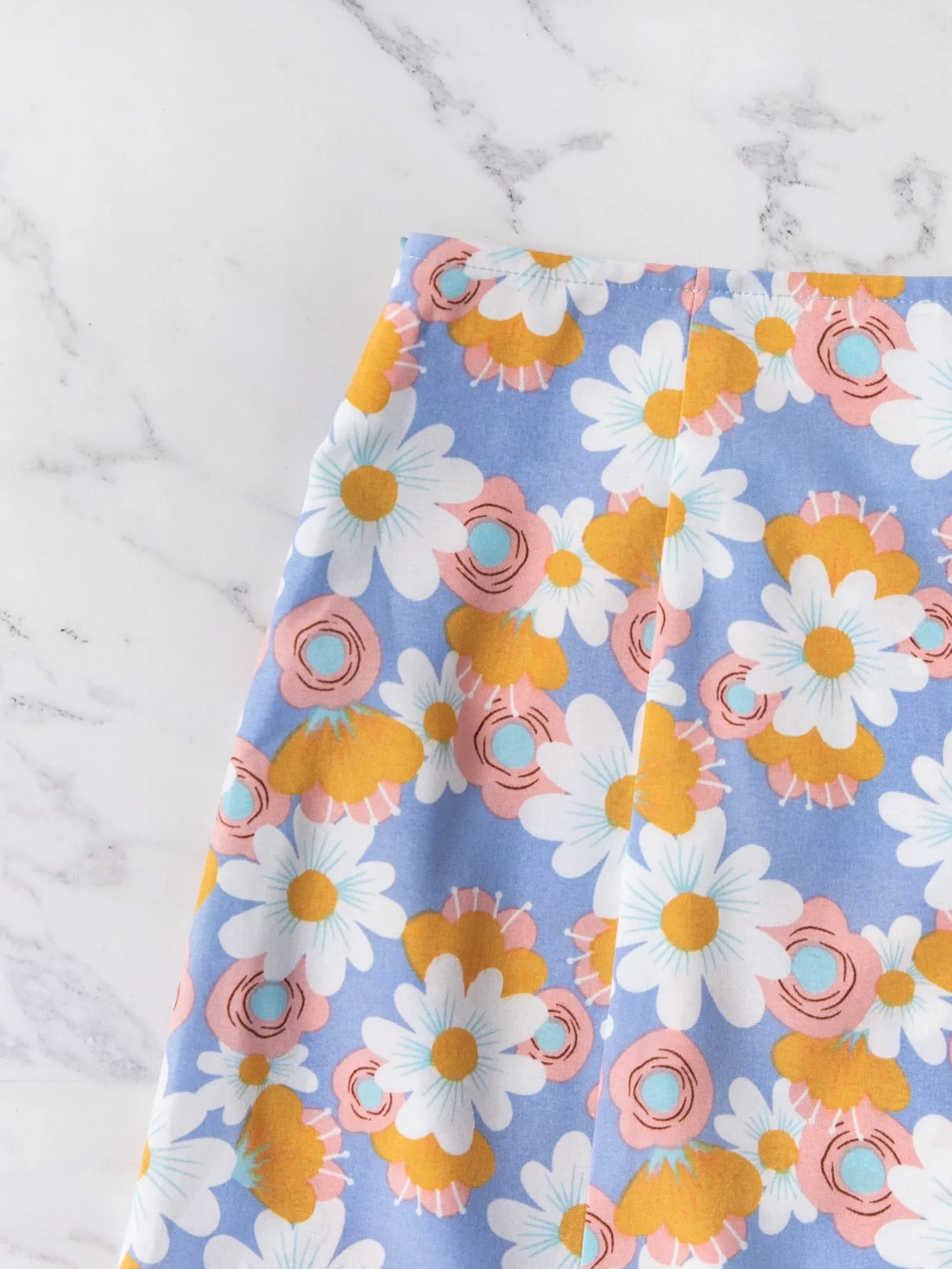Casual Floral Zipper Short Women Skirt