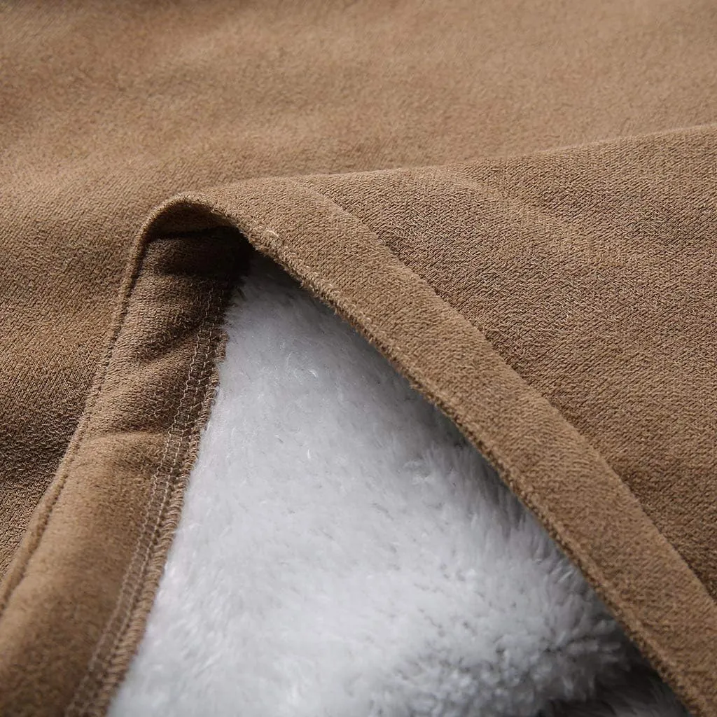 ChicCrate Winter Coats for Women 2025 Warm Sherpa Fleece Lined Distressed Jackets Parka Faux Suede Pea Coat Outerwear