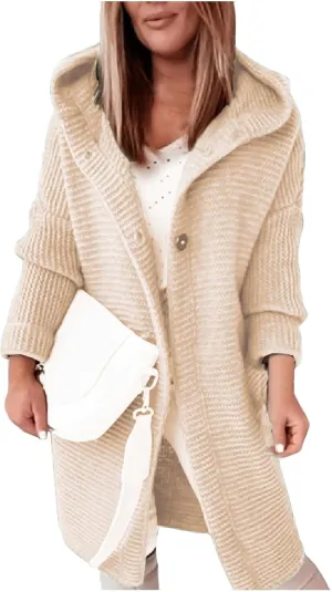ChicCrate Women's Knit Open Front Cardigan Sweaters 2025 Fall Winter Clothes Long Sleeve Solid Color Jackets Trendy Outwear