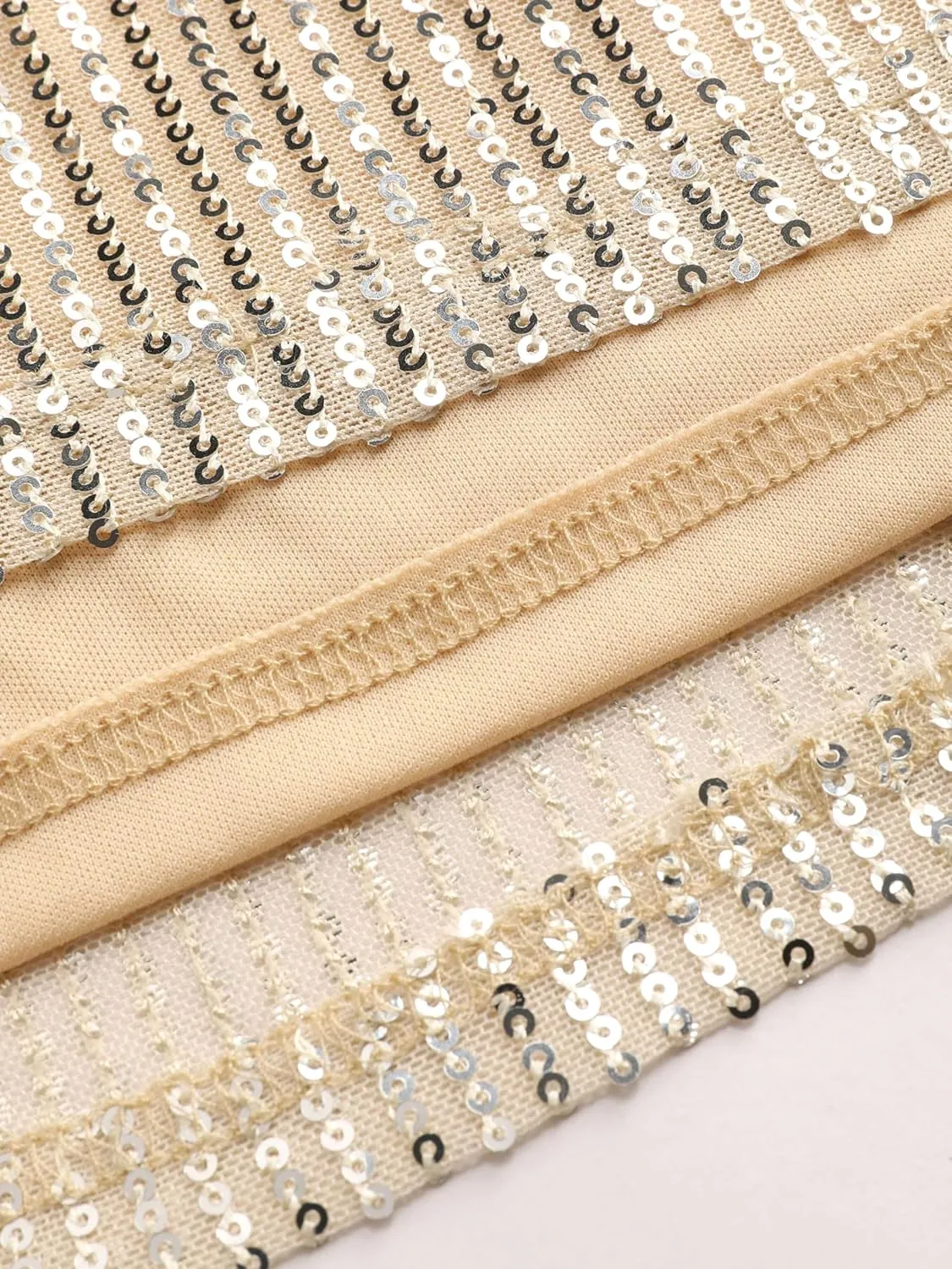 CIDER Sequins Mid Waist Straight Leg Trousers