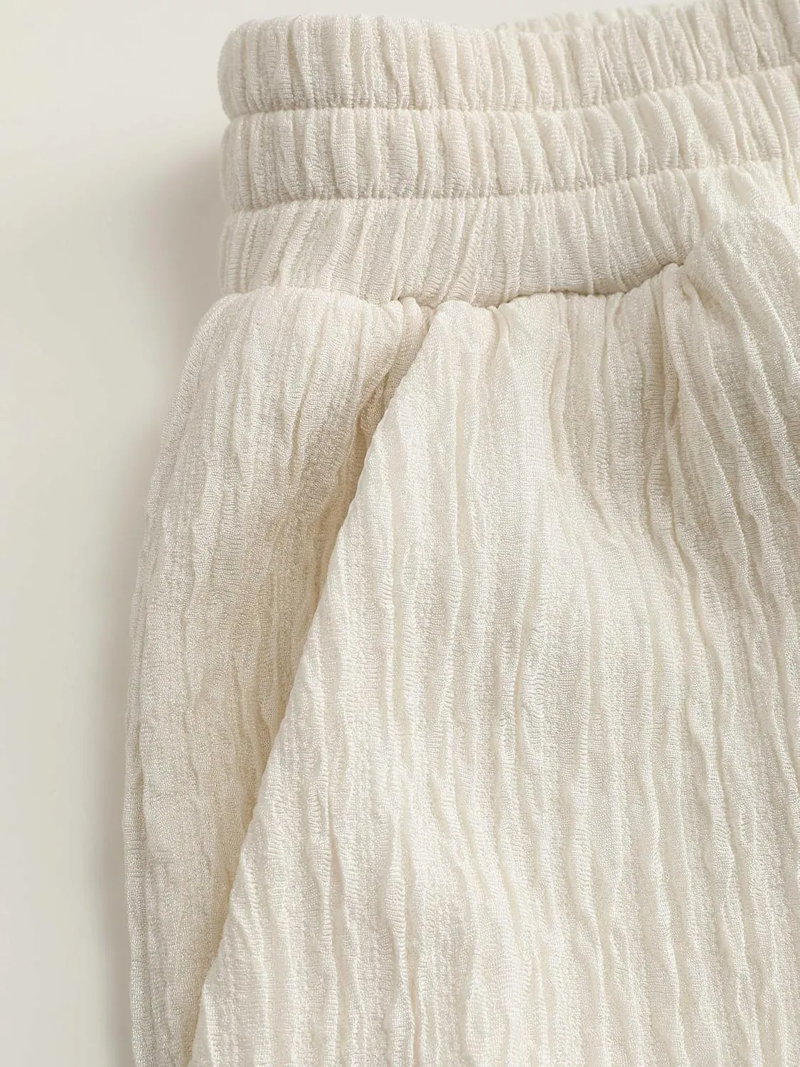 CIDER Texture Wide Leg Trousers