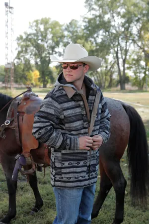 Cinch Men's Black and Gray Barn Coat