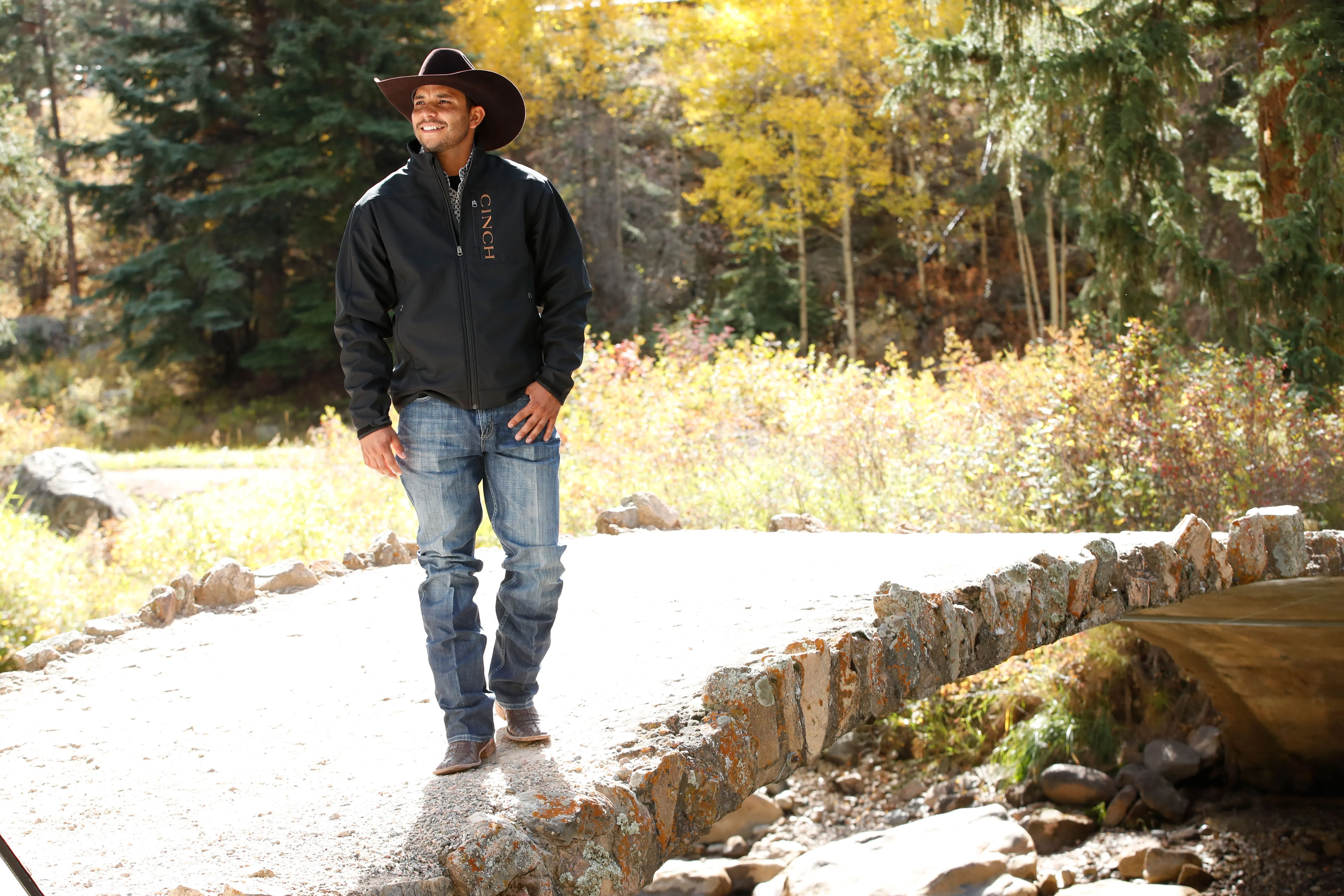 Cinch Men's Black Solid Bonded Jacket