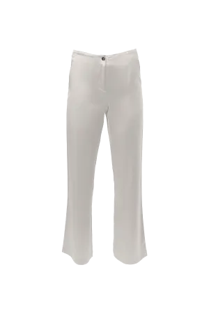Classic Straight Leg Pants In White
