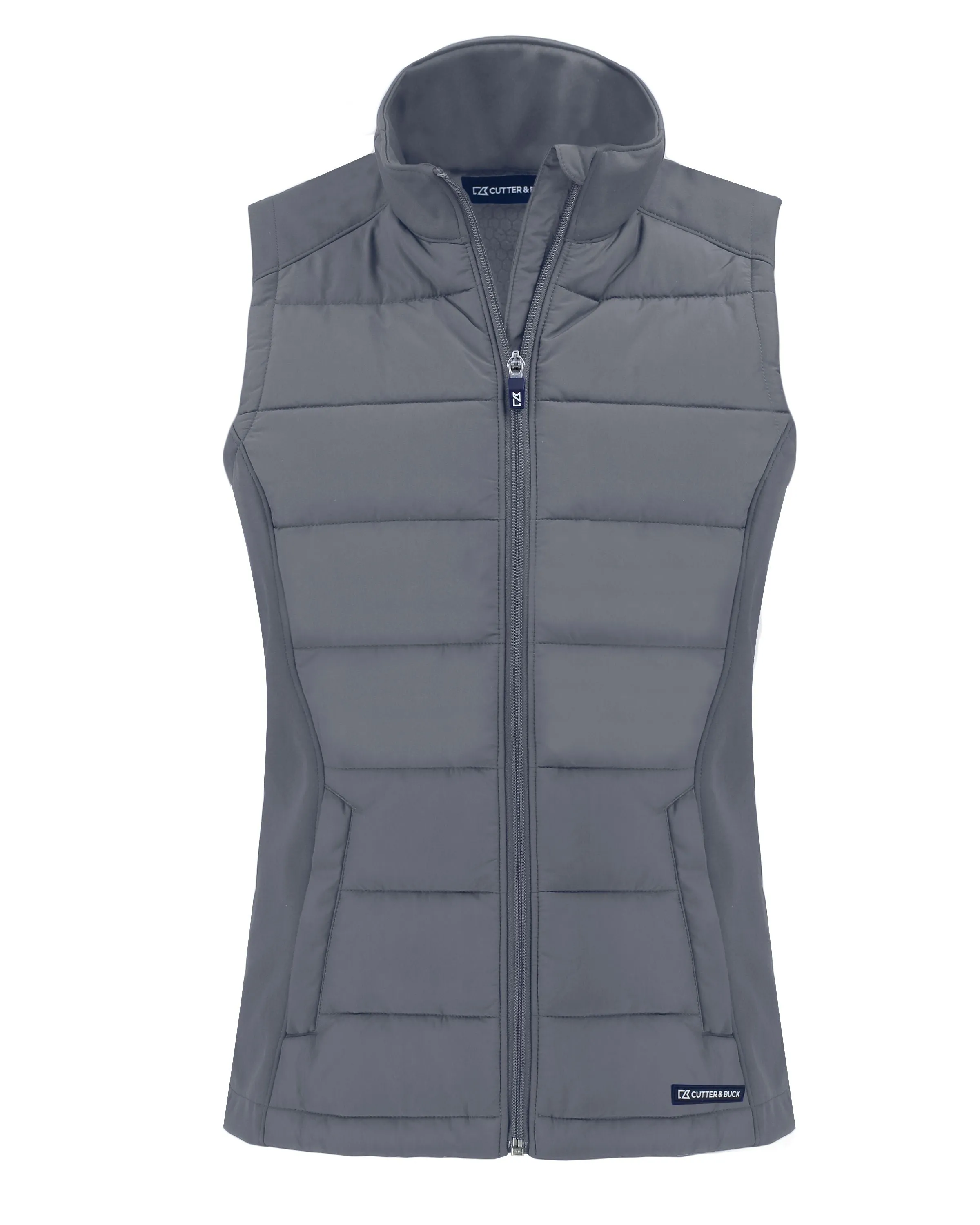 Cutter & Buck Evoke Hybrid Eco Softshell Recycled Ladies Full Zip Vest