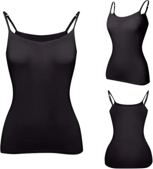 Daily Deals White Camisole Tops Women Built in Bra Tank Tops for Women Spaghetti Strap Padded Camisole Plus Size Sports Bras Tank Tops Shelf Bra Camis