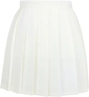 DCUTERQ Women's High Waisted Pleated School Skirt High Waisted Girl Uniform Mini Casual Skirts A-line Skorts