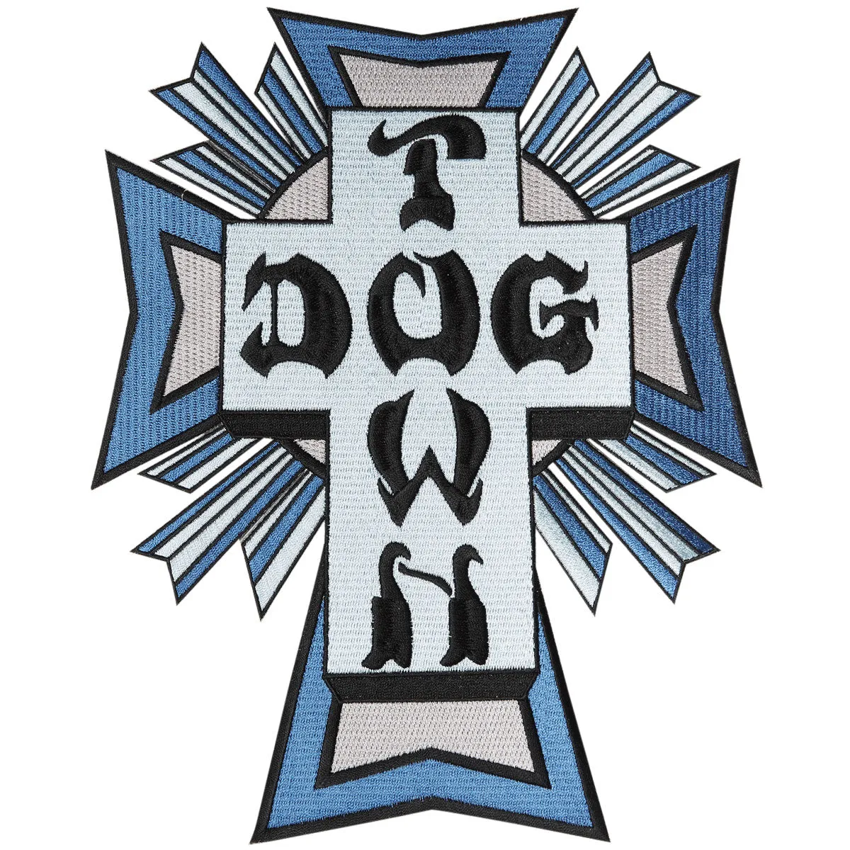 Dogtown Cross Logo Color Patch - Blue - 10.00"