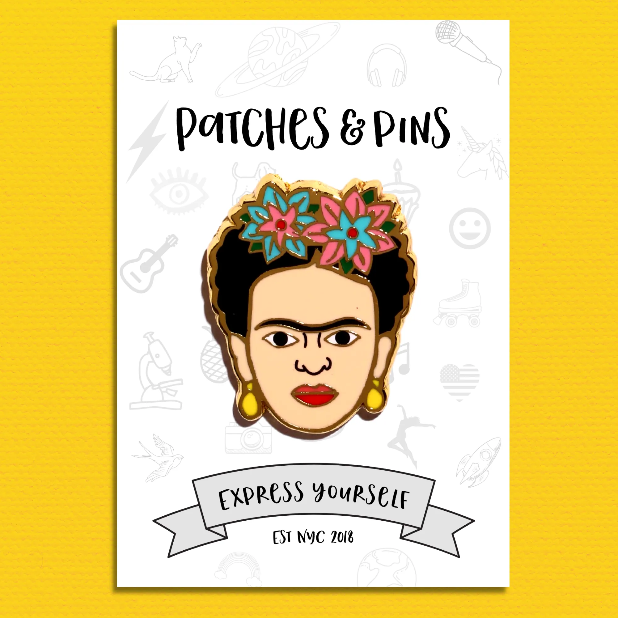 Frida Enamel Pin