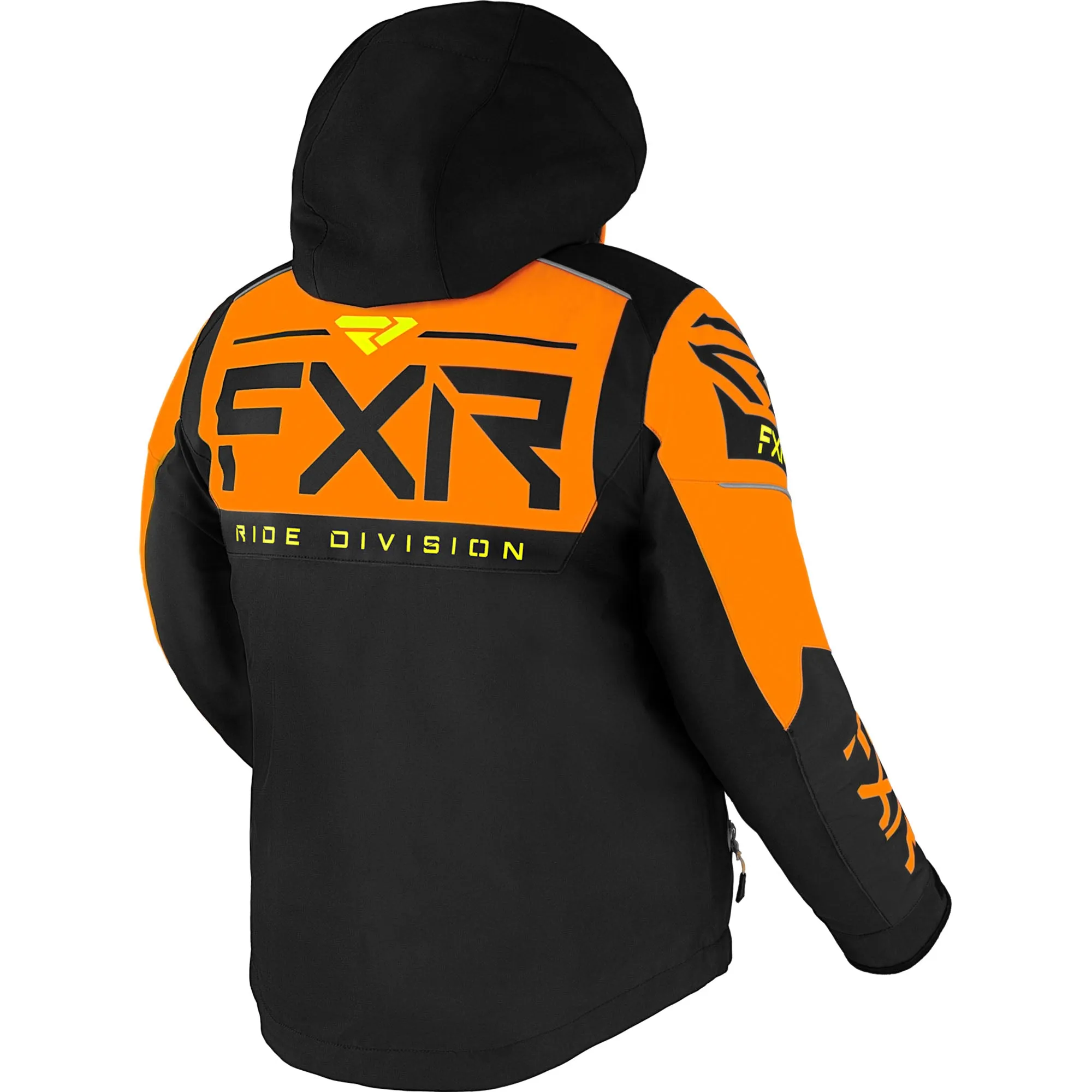 FXR  Youth Helium Snowmobile Jacket Thermal Flex Insulated Black Orange Hi-Vis