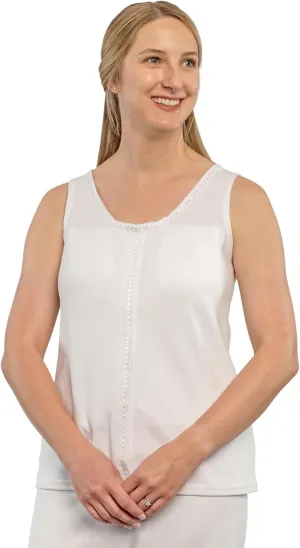 Gentle Touch Post Mastectomy Recovery Camisole Includes Pockets and Breast Forms