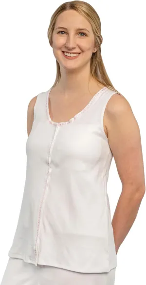 Gentle Touch Post Mastectomy Recovery Camisole Includes Pockets and Breast Forms