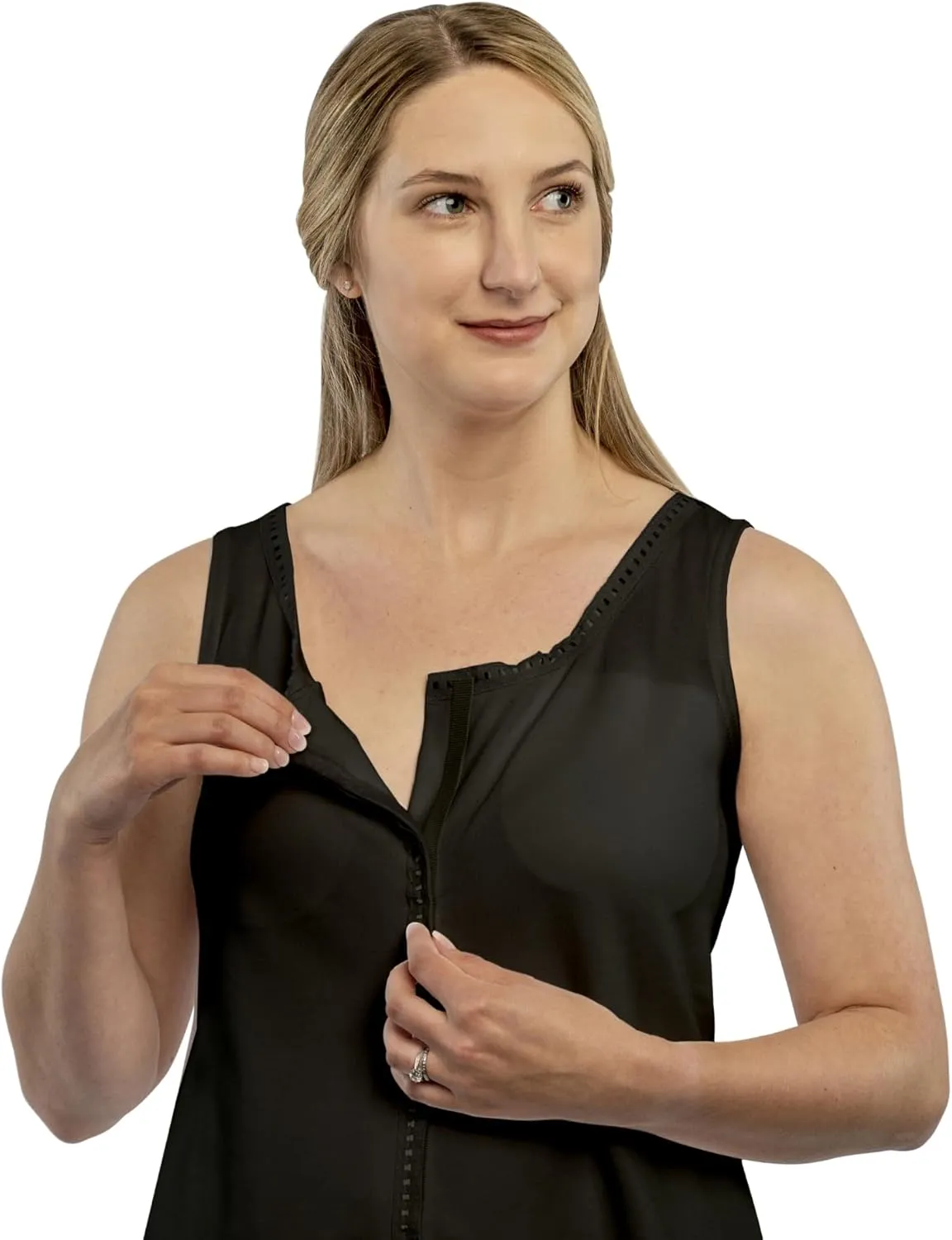 Gentle Touch Post Mastectomy Recovery Camisole Includes Pockets and Breast Forms