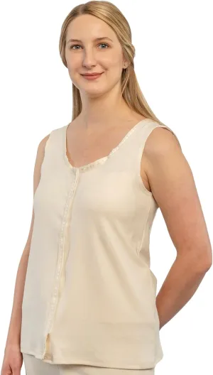 Gentle Touch Post Mastectomy Recovery Camisole Includes Pockets and Breast Forms