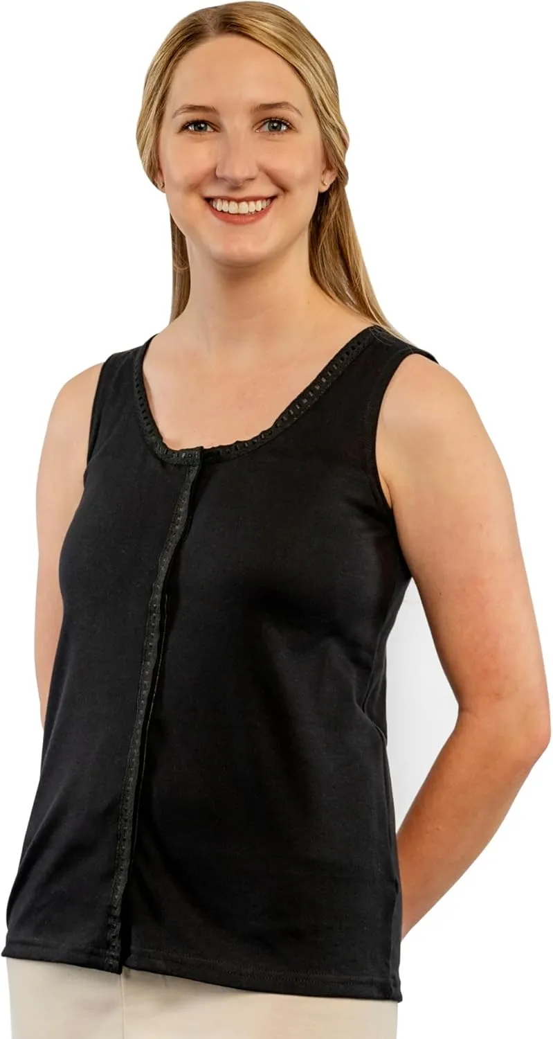 Gentle Touch Post Mastectomy Recovery Camisole Includes Pockets and Breast Forms