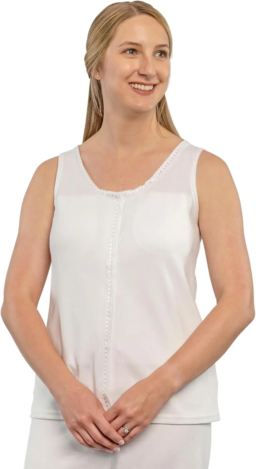 Gentle Touch Post Mastectomy Recovery Camisole Includes Pockets and Breast Forms