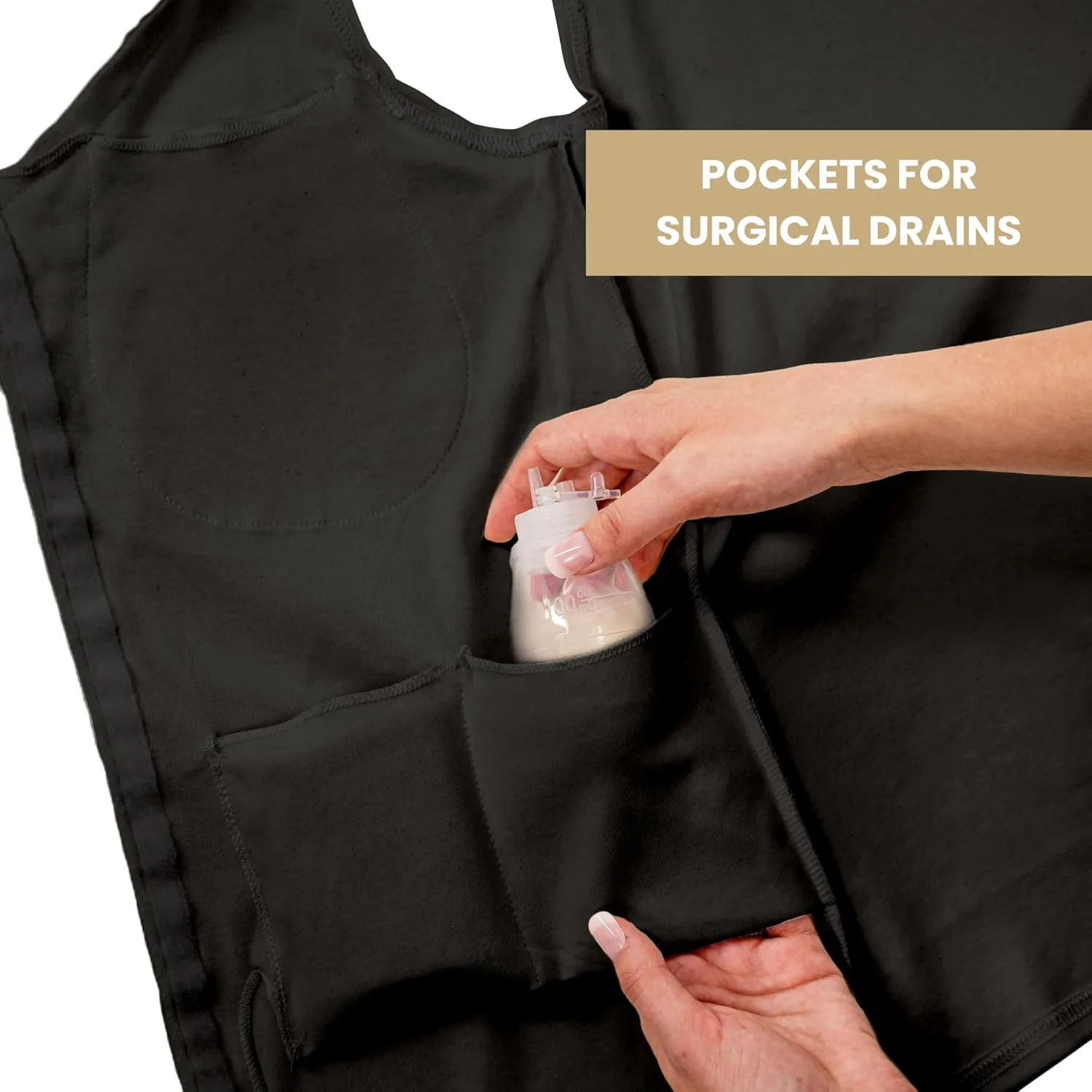 Gentle Touch Post Mastectomy Recovery Camisole Includes Pockets and Breast Forms