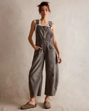 Good Luck Dungarees in Archive Grey