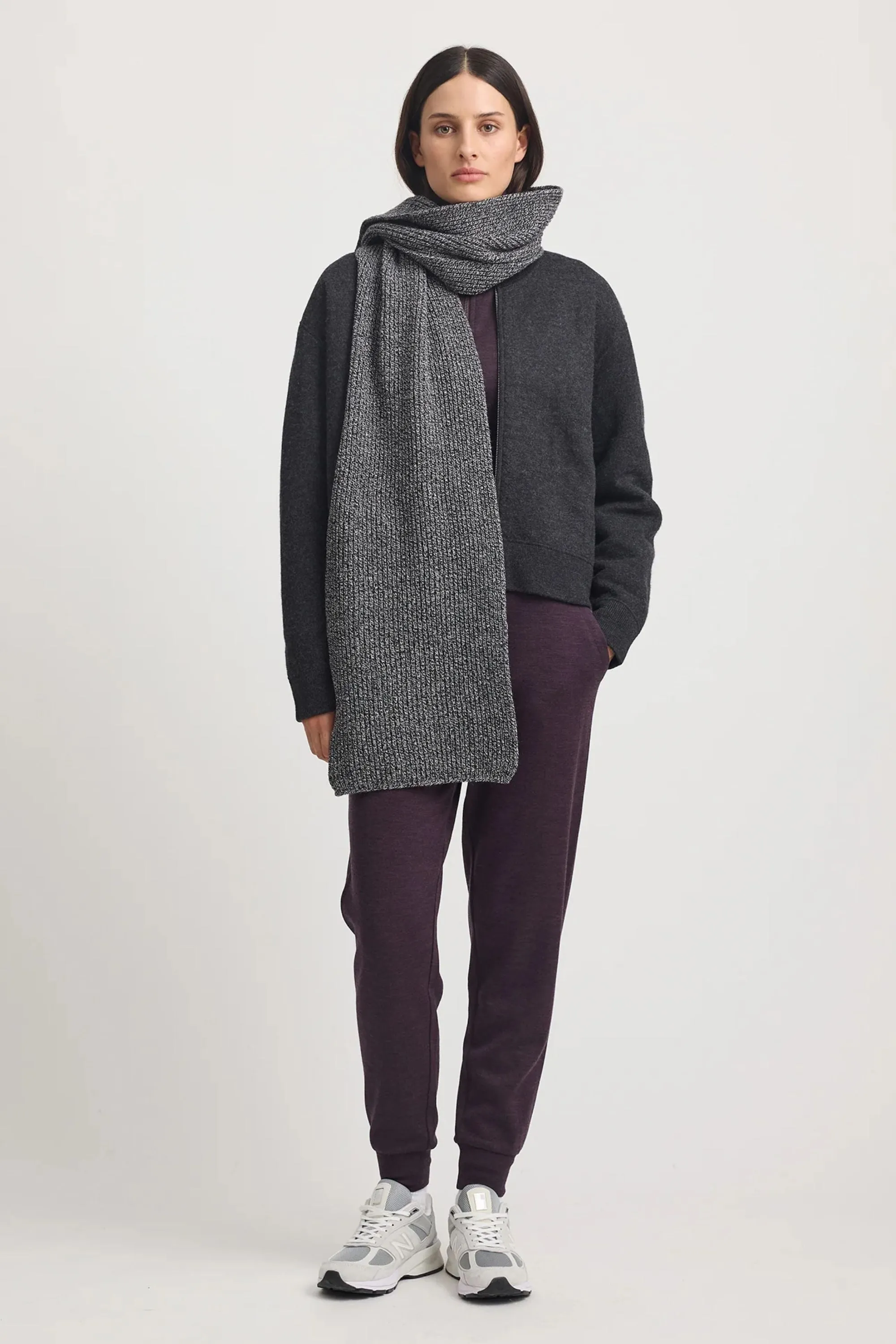 HEAVY GAUGE RIB SCARF - 9055