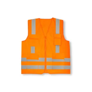 High Visibility Safety Vest with Reflective Strips