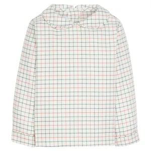 Hunter Tattersall Peter Pan Shirt- 6m