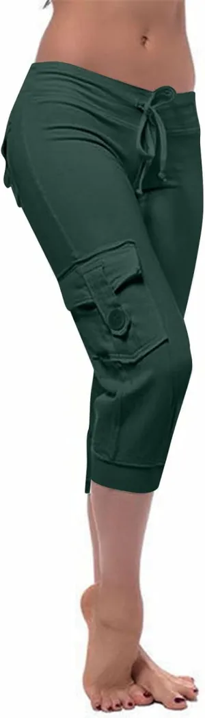 Hvyesh Capri Pants for Women Summer 2025 Capri Leggings with Pockets High Wasit Stretch Casual Capris Womens Capri Joggers
