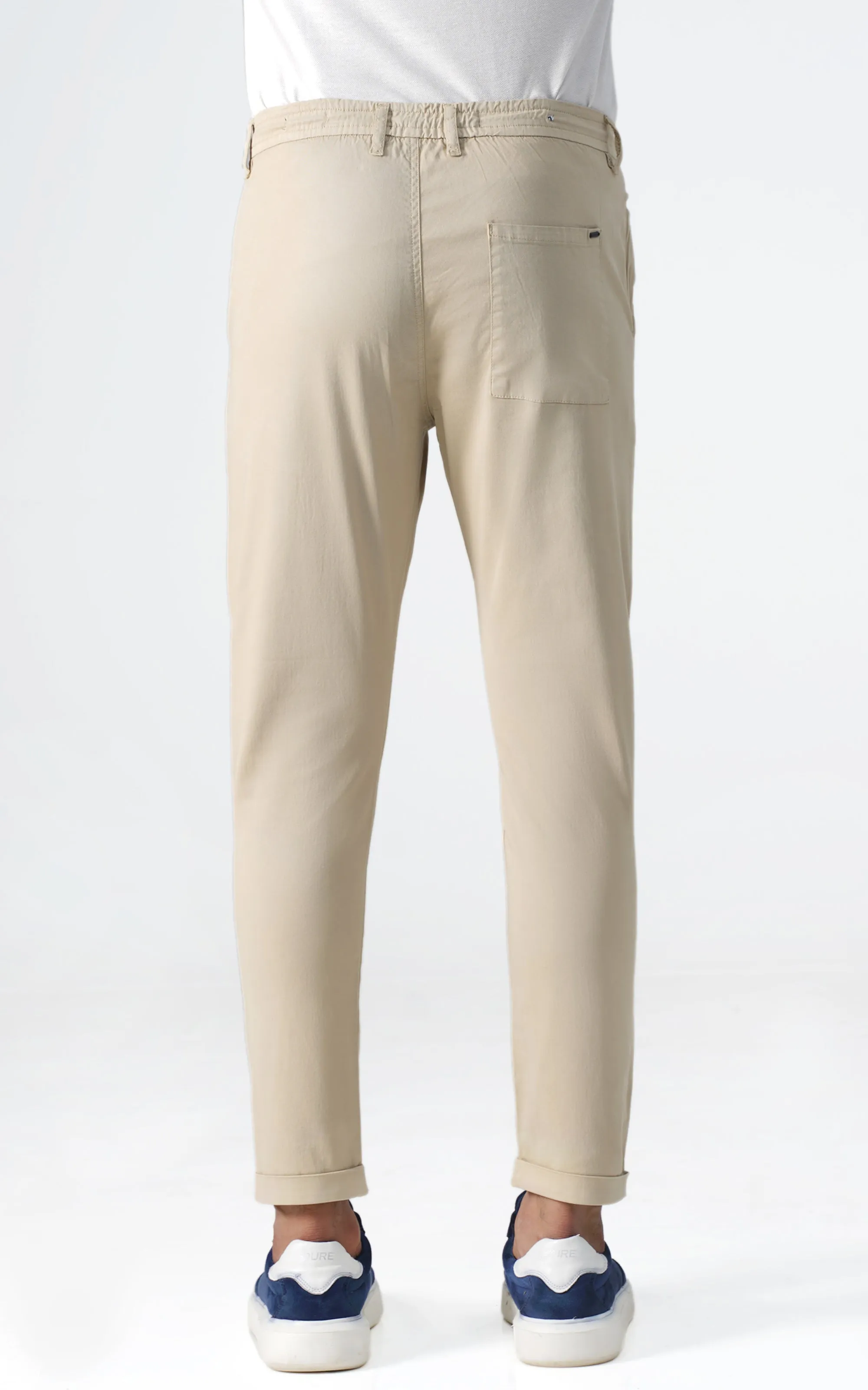 JOGGER WAIST TROUSER BIEGE