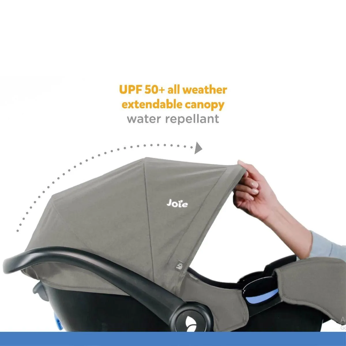 Joie I-Snug Infant Carrier Grey - Suitable Rearward Facing Birth for Ages 0-1 Years