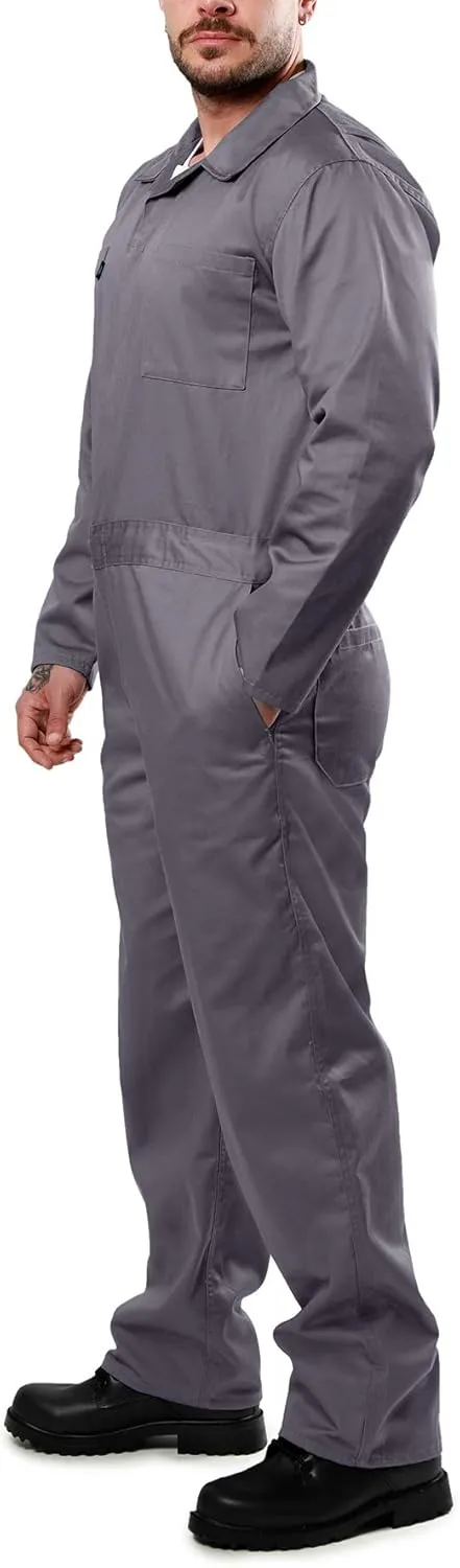 Kolossus Coveralls for Men Long Sleeve Cotton Blend Work Jumpsuit